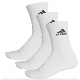 Achat Chaussettes Adidas Homme CUSH CRW 3PP Blanche 3 paires