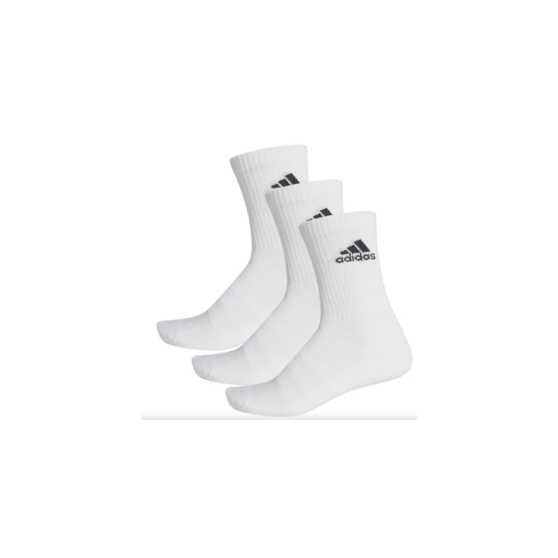 Achat Chaussettes Adidas Homme CUSH CRW 3PP Blanche 3 paires