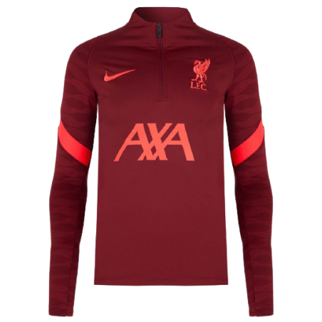 achat Haut d'entraînement Nike Enfant Liverpool FC 2021-2022 Rouge face