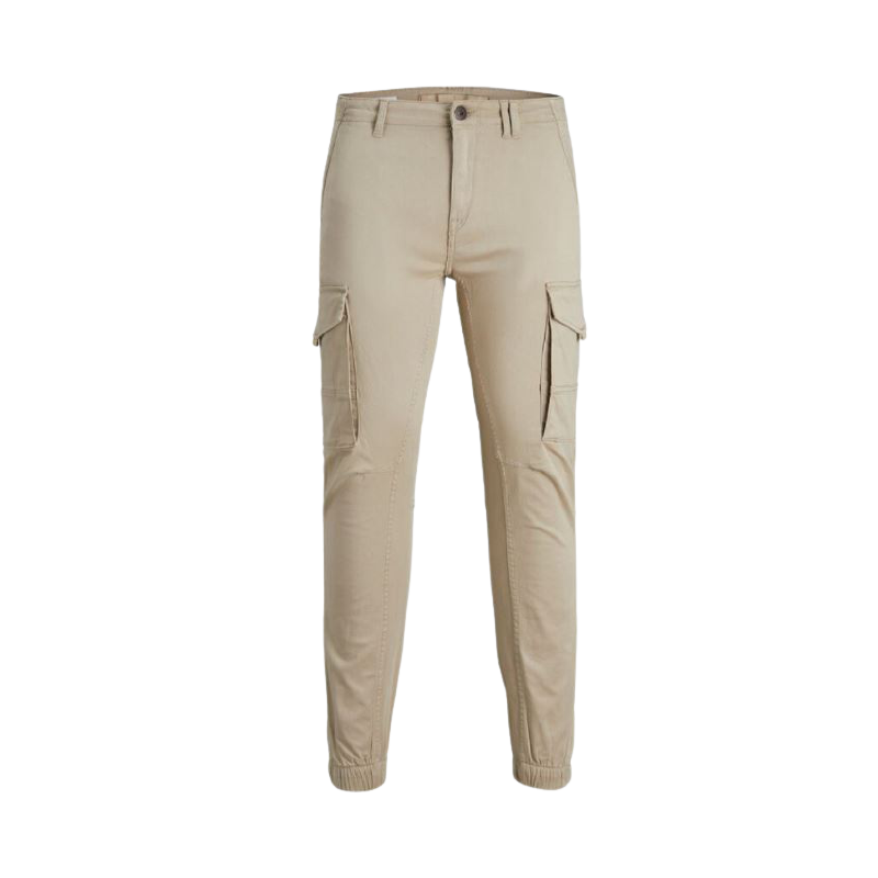 achat Pantalon cargo JACK AND JONES homme JJIPAUL JJFLAKE beige face