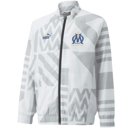 Achat veste OM 2022-2023 Enfant Puma OM PREM JKT JR face