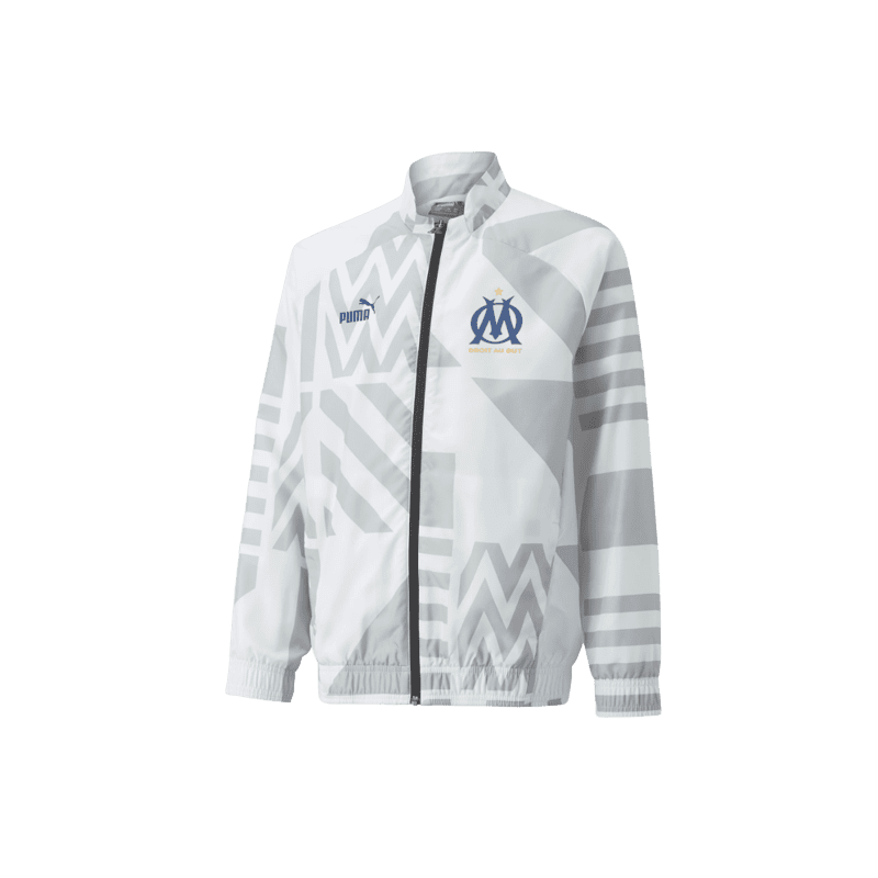 Achat veste OM 2022-2023 Enfant Puma OM PREM JKT JR face