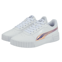 Achat sneakers puma fille JR CARINA 20 HOLO profil deux chaussures
