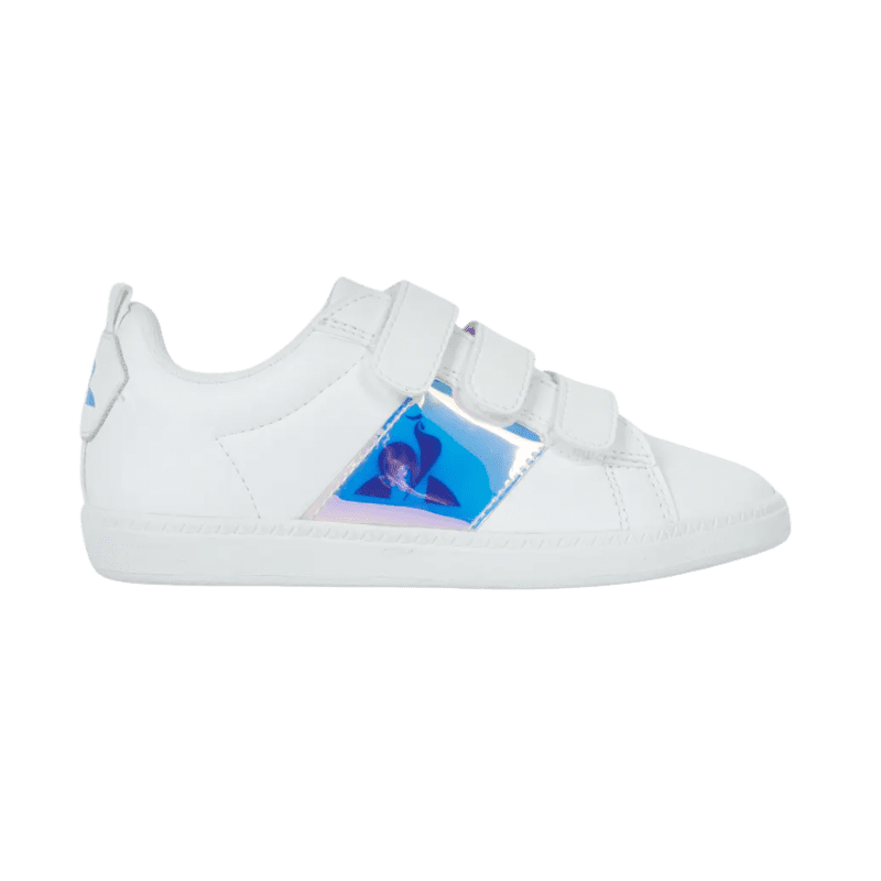 Achat sneakers le coq sportif enfant COURTCLASSIC PS IRIDESCENT profil droit