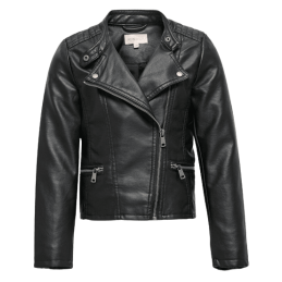 achat veste only femme KONFREYA FAUX LEATHER BIKER OTW NOOS face