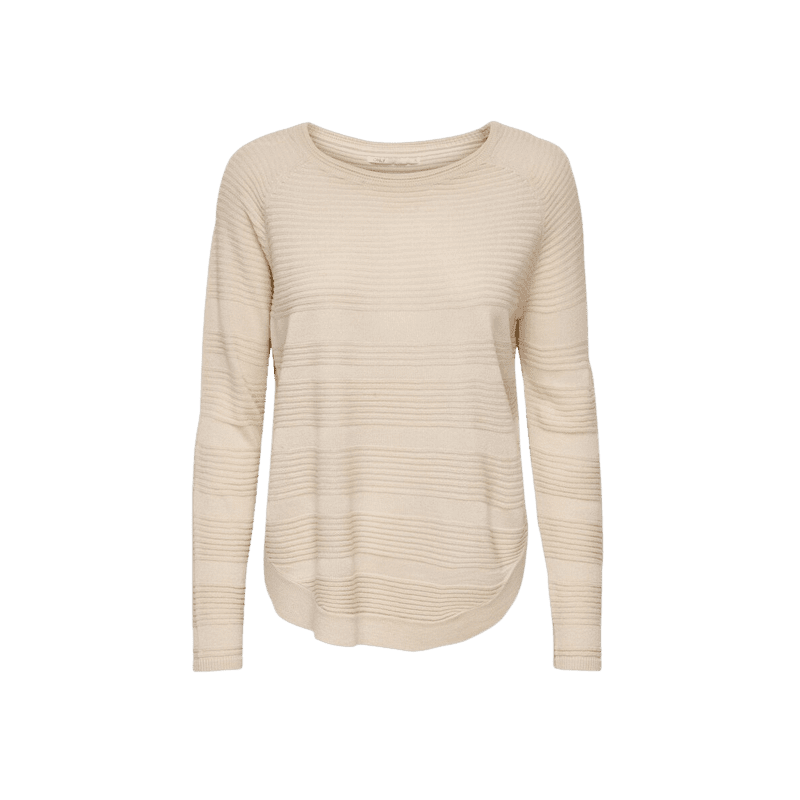 achat pull only femme beige ONLCAVIAR L/S PULLOVER KNT NOOS face