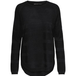 achat pull only femme noir ONLCAVIAR L/S PULLOVER KNT NOOS face