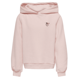 achat sweat à capuche only fille rose KOGNOOMI L/S LOGO HOOD SWT face