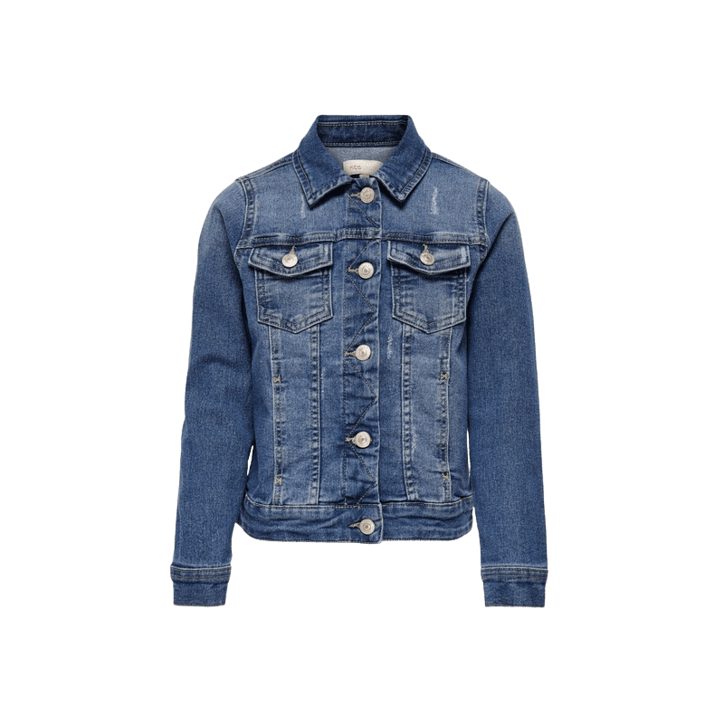 achat veste en jean only fille KONSARA MED BLUE DNM JACKET NOOS face