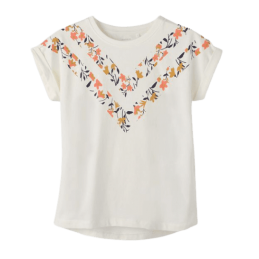 achat t-shirt name it fille NKFLURITA CAPSL TOP blanc face