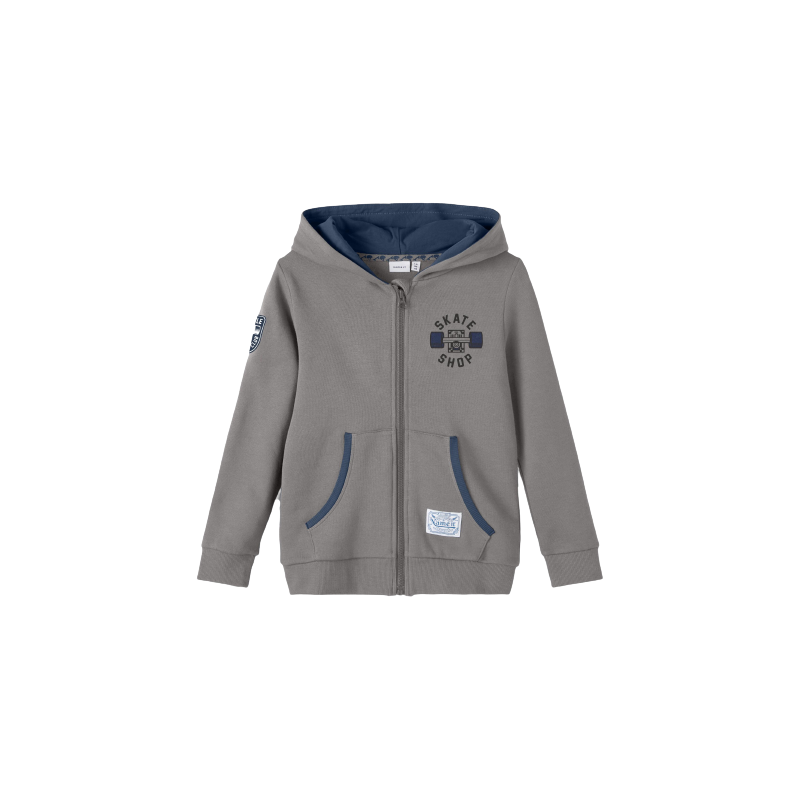 Sweat à capuche Name It Garçon NKMLUTSER Gris | Clickandsport