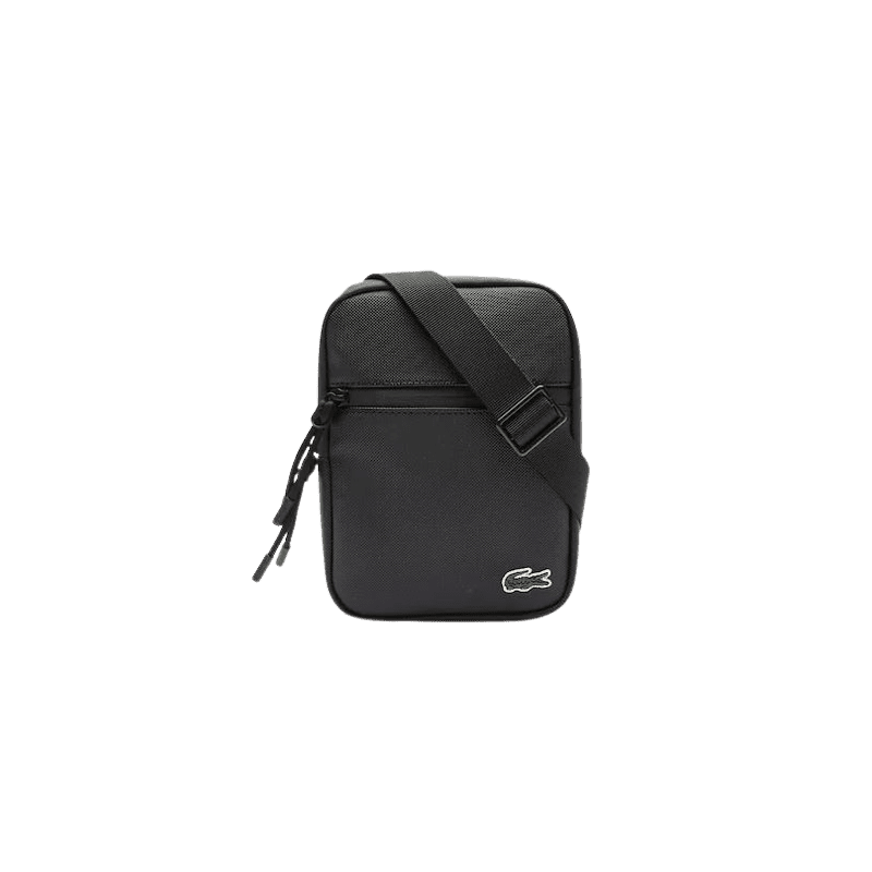 Achat sacoche Lacoste CROSSOVER BAG noire face Achat sacoche Lacoste CROSSOVER BAG noire face