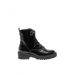 achat bottes only femme ONLBOLD-15 SHINY PU LACE UP profil droit
