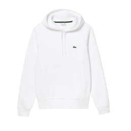 Achat sweat à capuche Lacoste homme CORE SOLID blanc face