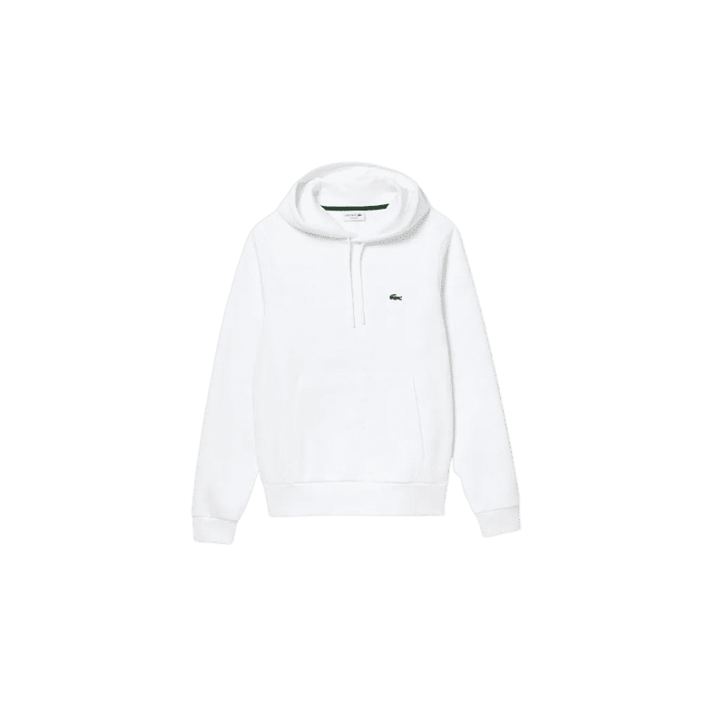 Achat sweat à capuche Lacoste homme CORE SOLID blanc face