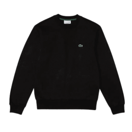 Achat sweat col rond Lacoste homme CORE SOLID noir face