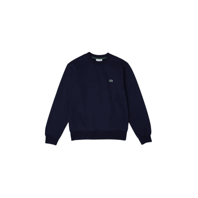 Achat sweat col rond Lacoste homme CORE SOLID bleu face
