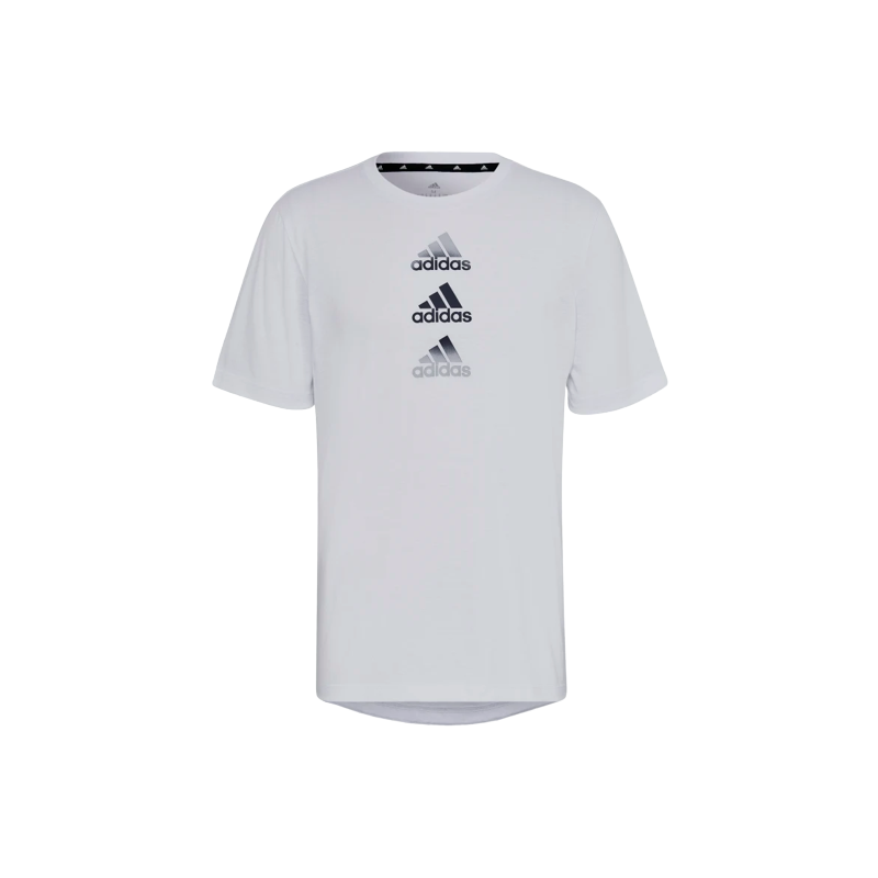 achat T-shirt de sport Adidas Homme D2M LOGO Blanc face