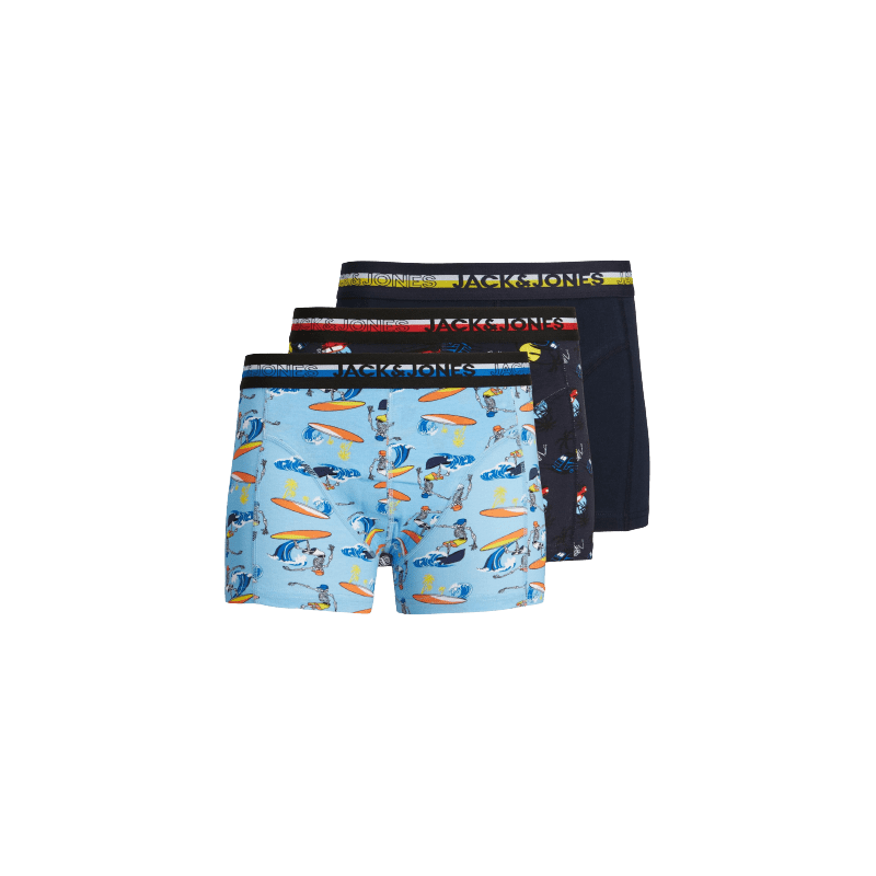 achat Lot de 3 boxers Jack&Jones Garçon JACSUMMERSKULL TRUNKS lot de trois