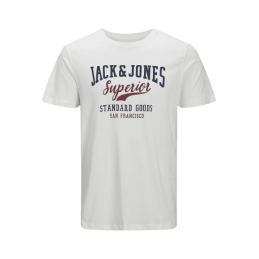 achat T-shirt Jack&Jones Enfant JJELOGO Blanc face