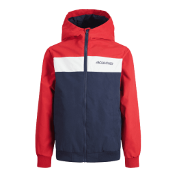 achat Veste Jack&Jones Enfant JJERUSH BLOCKING HOOD BOMBER SN face