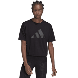 Achat t-shirt crop Adidas femme BAR TEE 2 devant