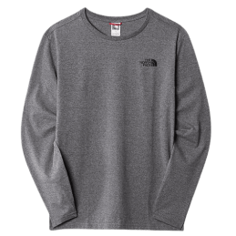 Achat t-shirt manches longues The North Face homme L/S EASY gris chine face