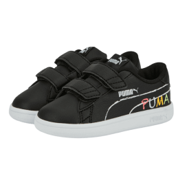 achat Chaussures Puma Enfant INF SMASH V2 HOME SC V profil gauche deux chaussures