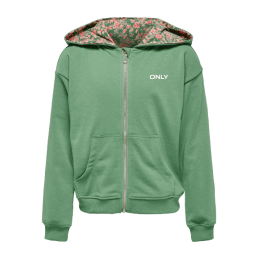 achat Veste Only Kids KOGZOEY LIFE L/S ZIP FLOWER HOOD SWT face