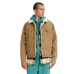achat Veste Levis Homme TYPE 3 SHERPA TRUCKER face