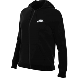 achat Sweat à capuche Nike Femme NSW CLUB FLC FZ HOODIE STD Noir face non porte