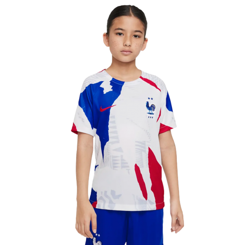 achat Maillot d'avant-match France Coupe du monde 2022 Enfant face achat Maillot d'avant-match France Coupe du monde 2022 Enfant face