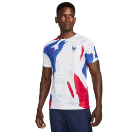 achat Maillot d'avant match Equipe de France Coupe du Monde 2022 Adulte face