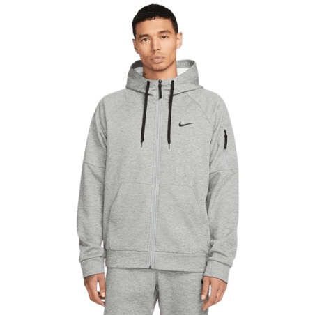Achat sweat zippé à capuche TF HD FZ gris face