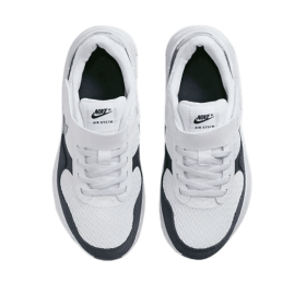 Achat chaussure Nike garçon AIR MAX SYSTM blanc/marine dessus