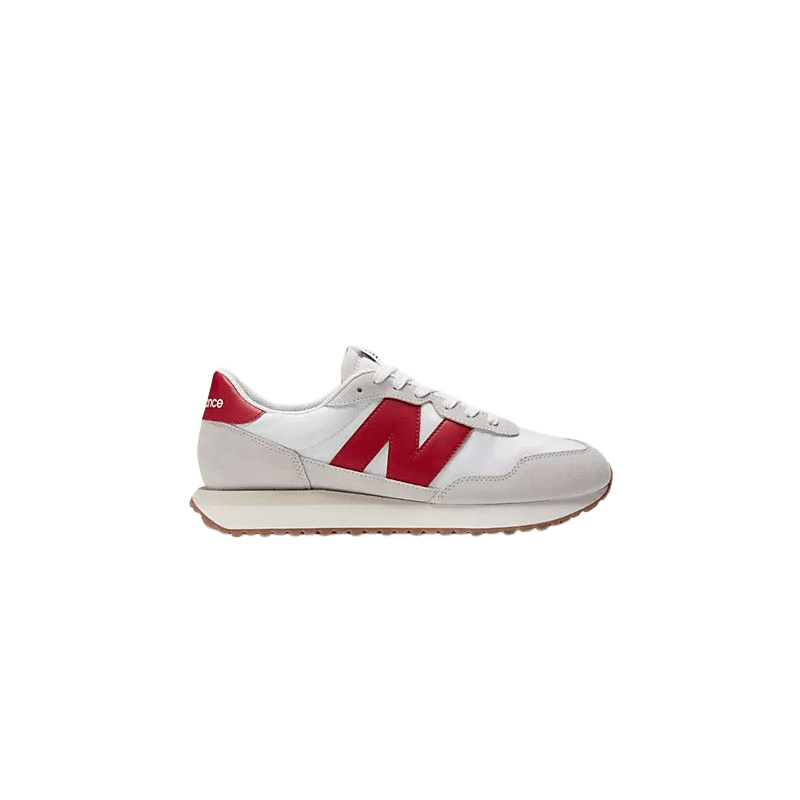 Achat sneakers New Balance homme 237 blanc/rouge profil droit
