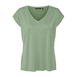 achat T-shirt col en V Vero Moda Femme VMFILLI Vert