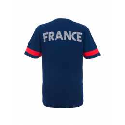 T-shirt col V FFF Adulte Coupe du Monde 2022 dos