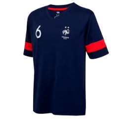 achat T-shirt POGBA FFF Coupe du Monde 2022  Enfant face