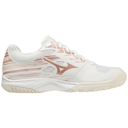 achat Chaussure de volleyball Mizuno Enfant STEALTH STAR blanc/rose profil droit