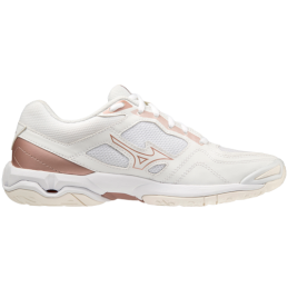 achat Chaussure de sports indoor Mizuno Femme WAVE PHANTOM 3 blanc/rose profil droit