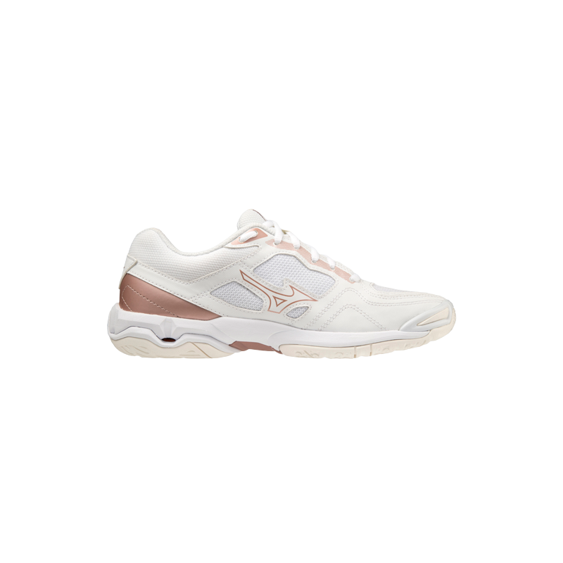 achat Chaussure de sports indoor Mizuno Femme WAVE PHANTOM 3 blanc/rose profil droit