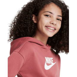 Achat sweat à capuche crop Nike fille NSW CLUB CROP HOODIE devant