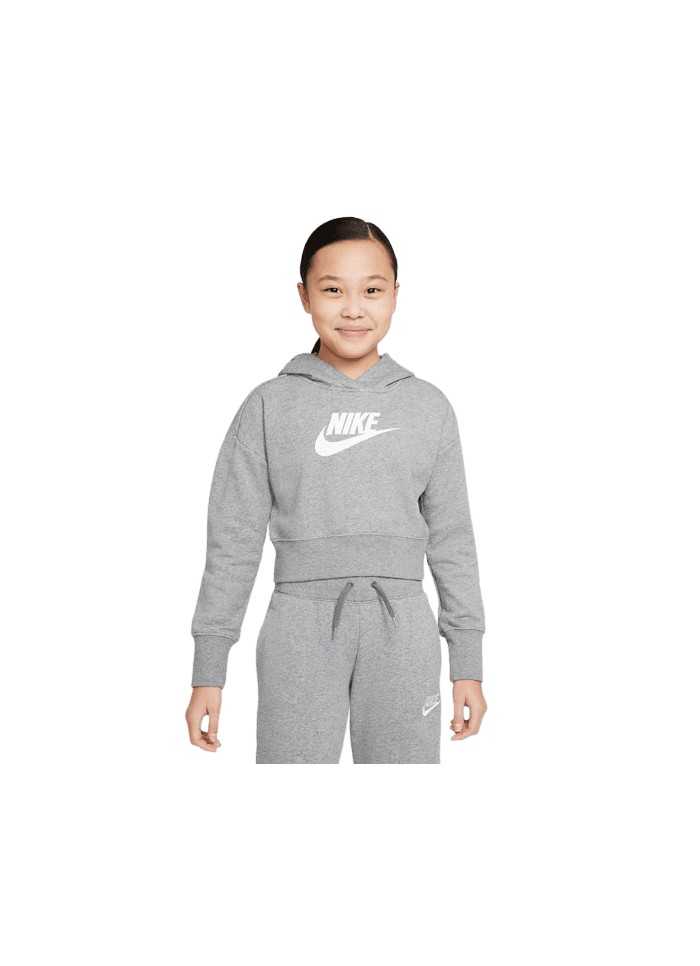 Achat sweat à capuche crop Nike fille NSW CLUB CROP HOODIE face