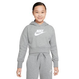 Achat sweat à capuche crop Nike fille NSW CLUB CROP HOODIE face