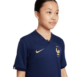 Achat maillot domicile Équipe de France 2022-2023 enfant profil
