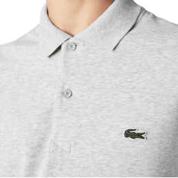 polo Lacoste homme CORE ESSENTIALS gris torse