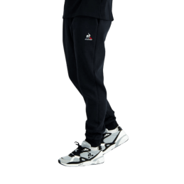 Achat Pantalon le Coq Sportif loose homme ESS PANT LOOSE N1 M noir porté profil