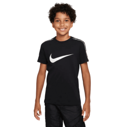 achat T-shirt Nike Enfant Sportswear Repeat Noir/Blanc face