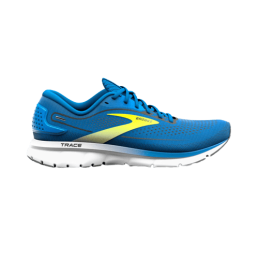 achat Chaussure de running Brooks Homme TRACE 2 bleu/jaune profil droit